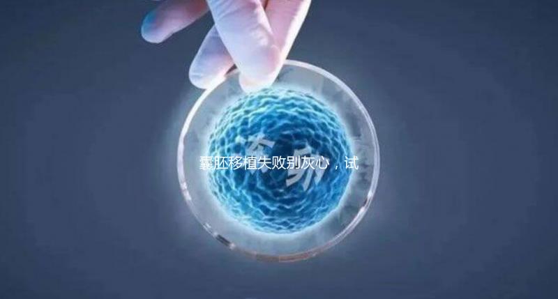 囊胚移植失敗別灰心，試管二次移植、取卵時間來了