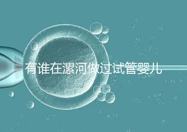 有誰在漯河做過試管嬰兒，具體費(fèi)用及成功率是多少？