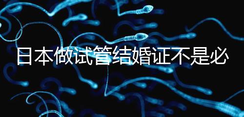 日本做試管結婚證不是必需證件，單身女性也能實現生育夢