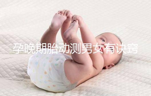 孕晚期胎動測男女有訣竅,肚子中間、兩側(cè)活動預(yù)兆均不同