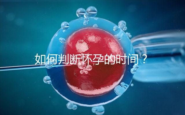 如何判斷懷孕的時間?