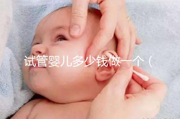 試管嬰兒多少錢做一個(試管嬰兒多少錢做一個胚胎)
